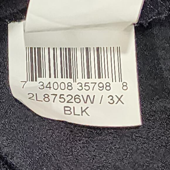 Karen Kane Peasant Long Blouse Black Lace Detail 3X Key‎ Hole Collar Boho - Picture 5 of 11